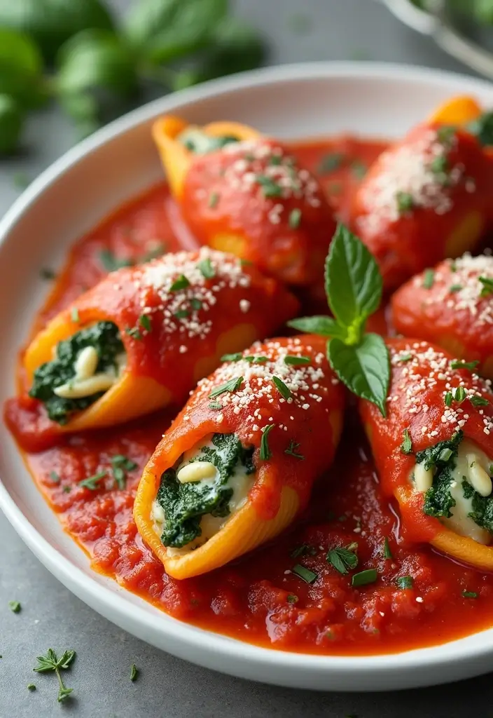 28 Ninja Foodi Freezer Dump Meal Recipes You’ll Love 20 28 Ninja Foodi Freezer Dump Meal Recipes You’ll Love - 20. Spinach and Cheese Stuffed Shells