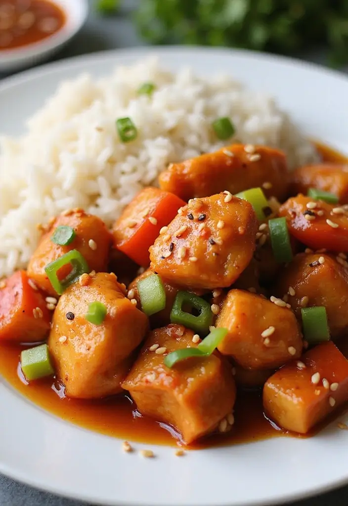 28 Ninja Foodi Freezer Dump Meal Recipes You’ll Love 7 28 Ninja Foodi Freezer Dump Meal Recipes You’ll Love - 7. Sweet and Sour Chicken