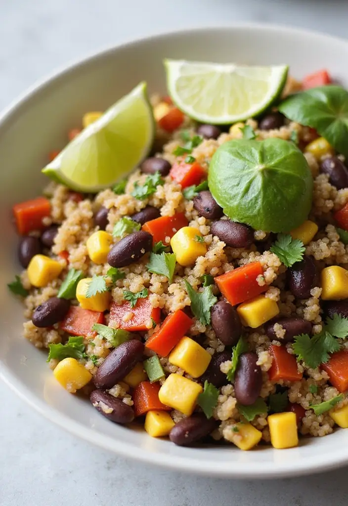 28 Six Sisters Freezer Meal Recipes to Try This Month - 10. Quinoa and Black Bean Salad