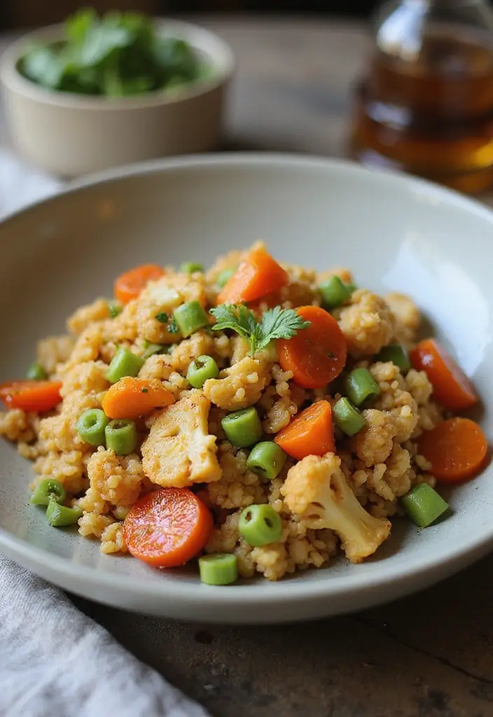 28 Six Sisters Freezer Meal Recipes to Try This Month - 15. Cauliflower Rice Stir-Fry