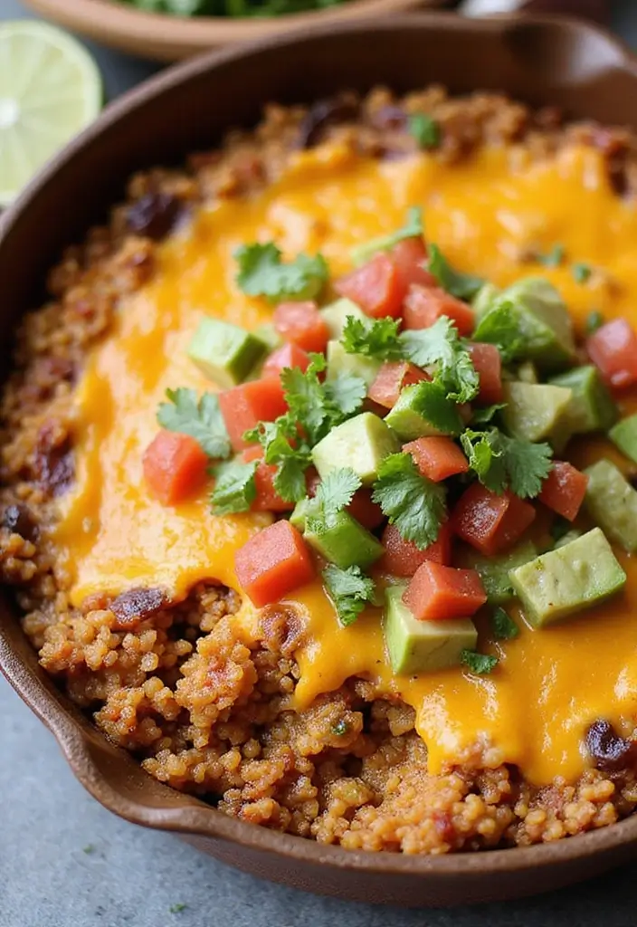 28 Six Sisters Freezer Meal Recipes to Try This Month - 23. Tex-Mex Quinoa Bake