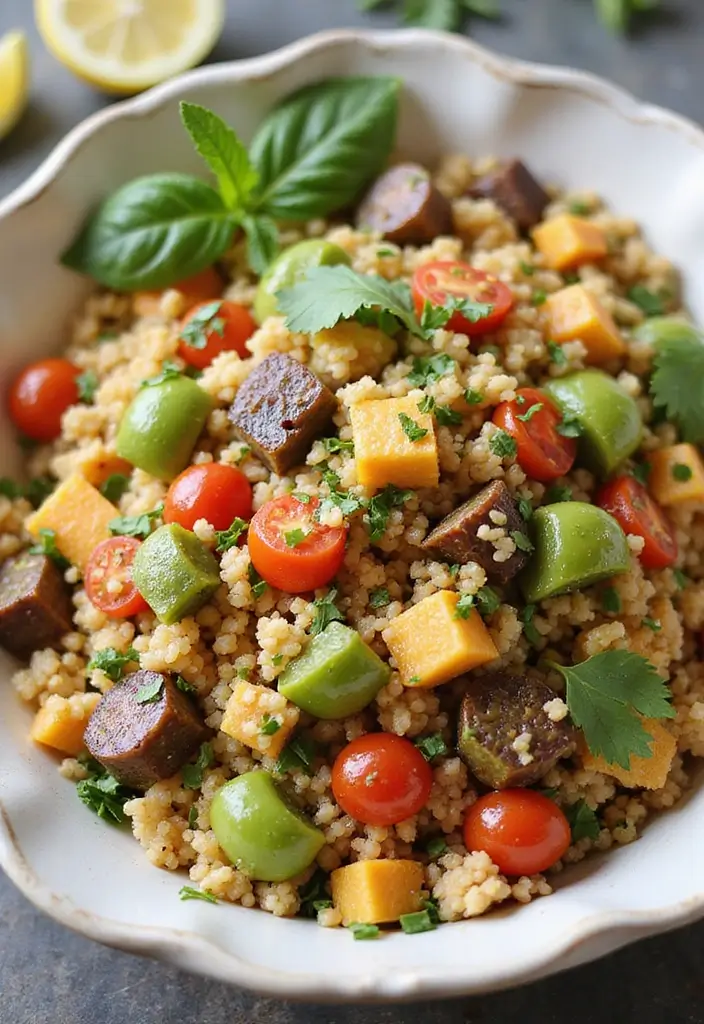 28 Six Sisters Freezer Meal Recipes to Try This Month - 24. Mediterranean Couscous Salad
