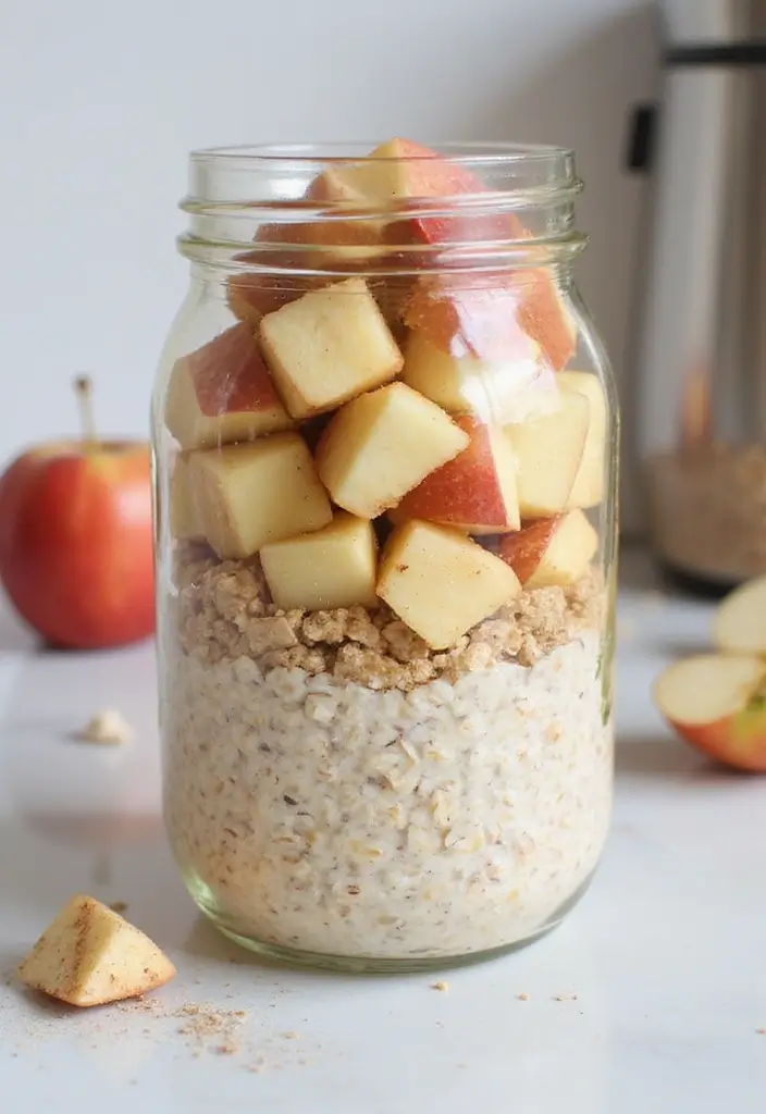 28 Six Sisters Freezer Meal Recipes to Try This Month - 25. Apple Cinnamon Overnight Oats