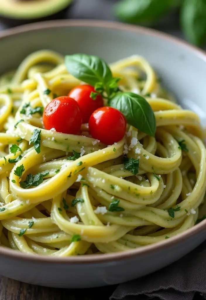 28 Six Sisters Freezer Meal Recipes to Try This Month - 27. Creamy Avocado Pasta