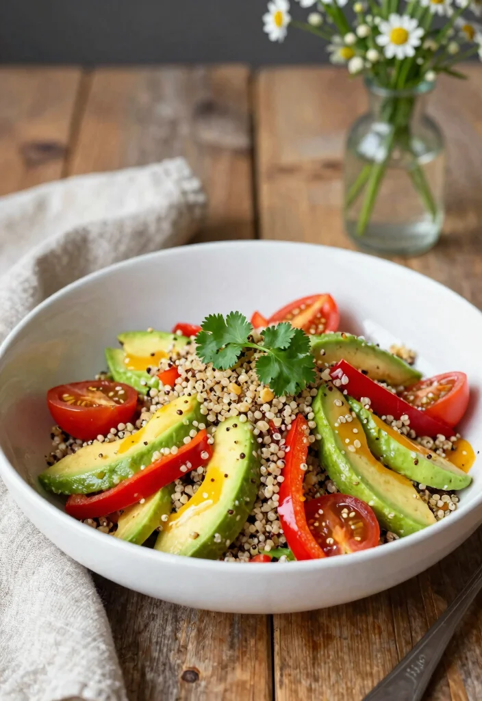 10 Aesthetic Dinner Recipes for Beautiful Everyday Meals - 1. Colorful Quinoa Salad 1