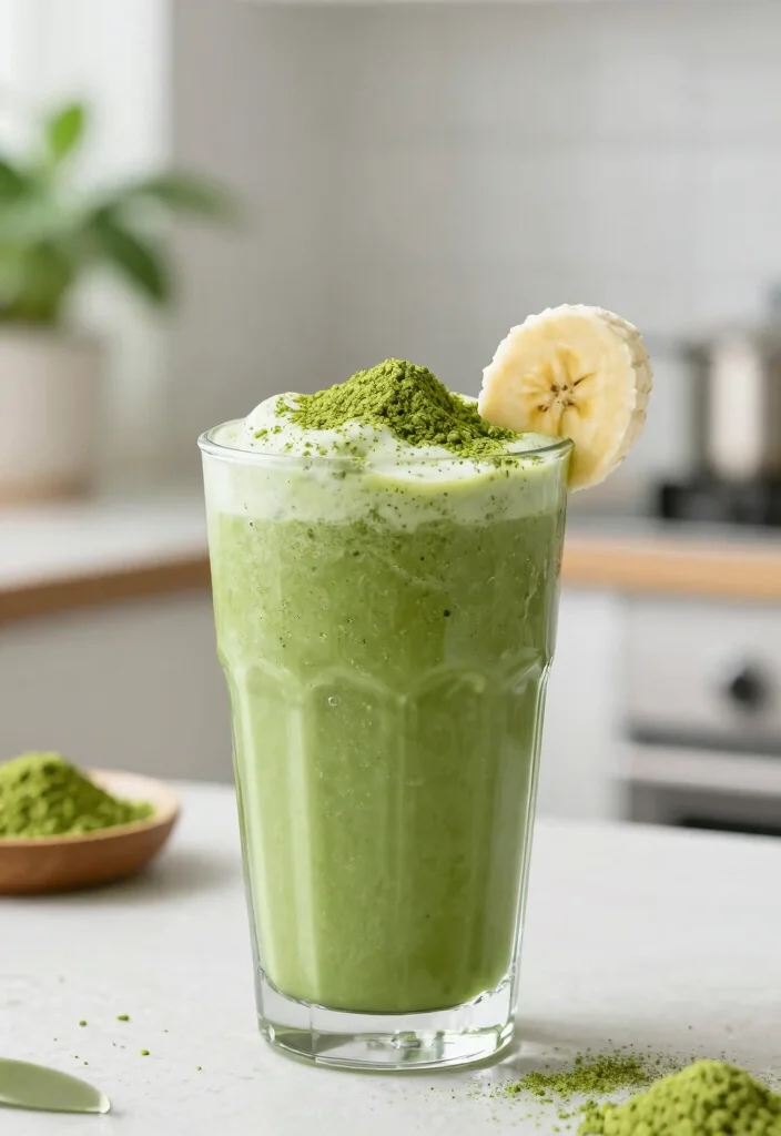 10 Dessert Smoothie Recipes for Creamy Drinkable Treats 78 10 Dessert Smoothie Recipes for Creamy Drinkable Treats 8. Green Tea Matcha Shake 0