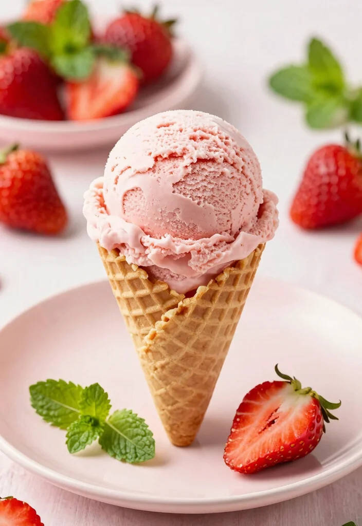 10 Easy Cold Dessert Recipes for No Bake Sweet Fixes - 8. Vegan Strawberry Ice Cream 1