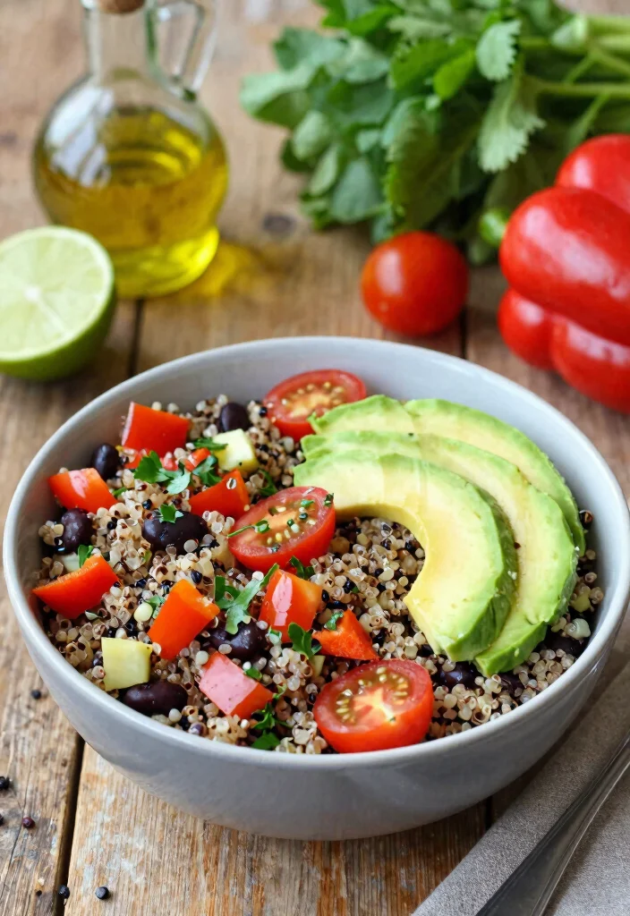 10 Easy Healthy Meal Prep Lunch Recipes for Busy Weeks 1 10 Easy Healthy Meal Prep Lunch Recipes for Busy Weeks - 1. Quinoa and Black Bean Salad 1