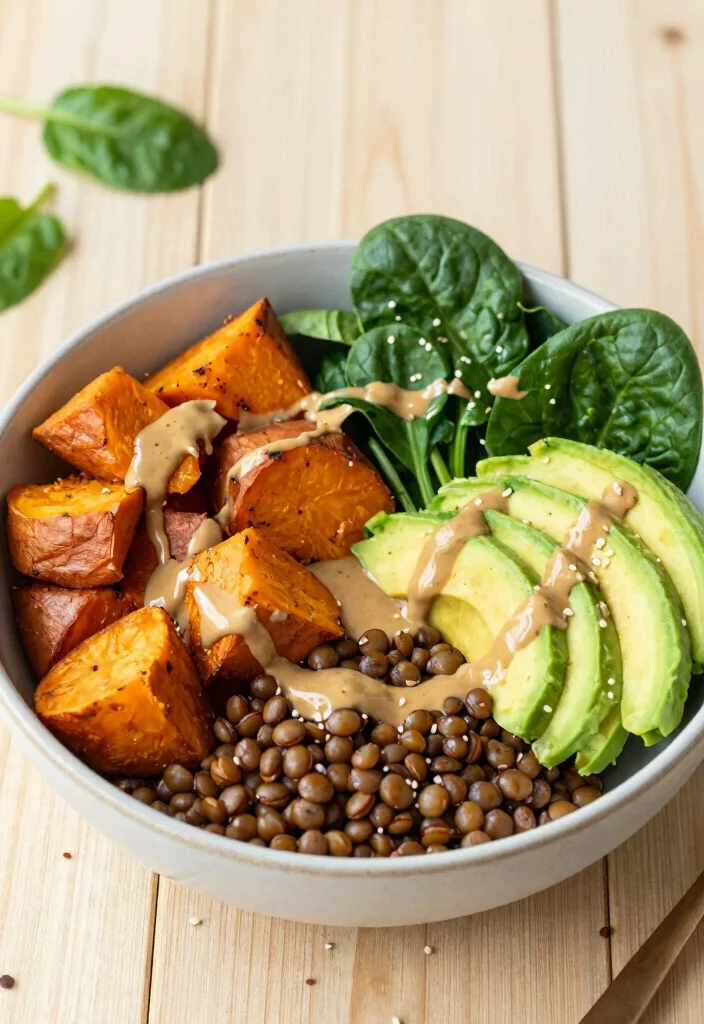 10 Easy Healthy Meal Prep Lunch Recipes for Busy Weeks 34 10 Easy Healthy Meal Prep Lunch Recipes for Busy Weeks - 4. Sweet Potato & Lentil Buddha Bowl 1