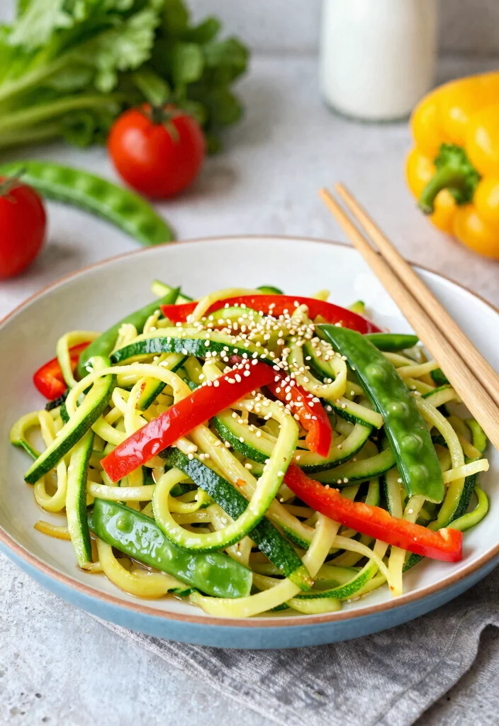 10 Easy Healthy Meal Prep Lunch Recipes for Busy Weeks 45 10 Easy Healthy Meal Prep Lunch Recipes for Busy Weeks - 5. Zucchini Noodle Stir-Fry 1