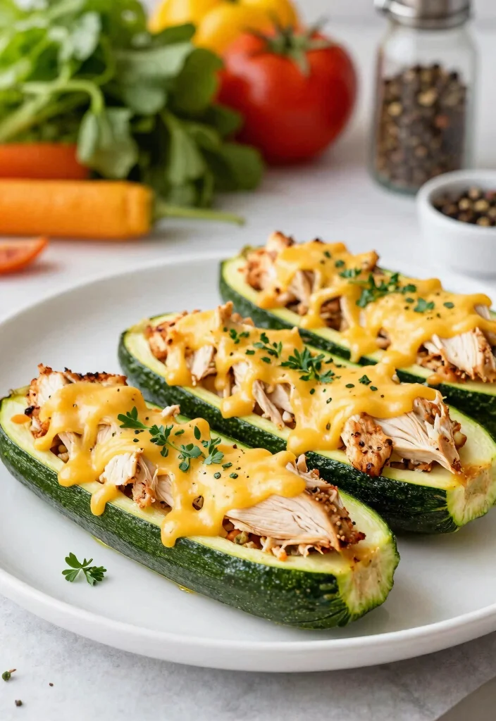 10 Keto Buffalo Chicken Recipes for Spicy Low Carb Comfort 56 10 Keto Buffalo Chicken Recipes for Spicy Low Carb Comfort - 6. Buffalo Chicken Zucchini Boats 1