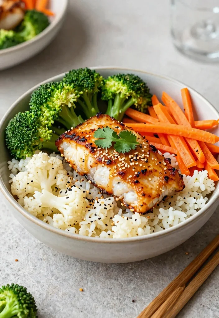 10 Keto Halibut Recipes for Light Flaky Low Carb Dinners - 10. Teriyaki Halibut Bowls 1