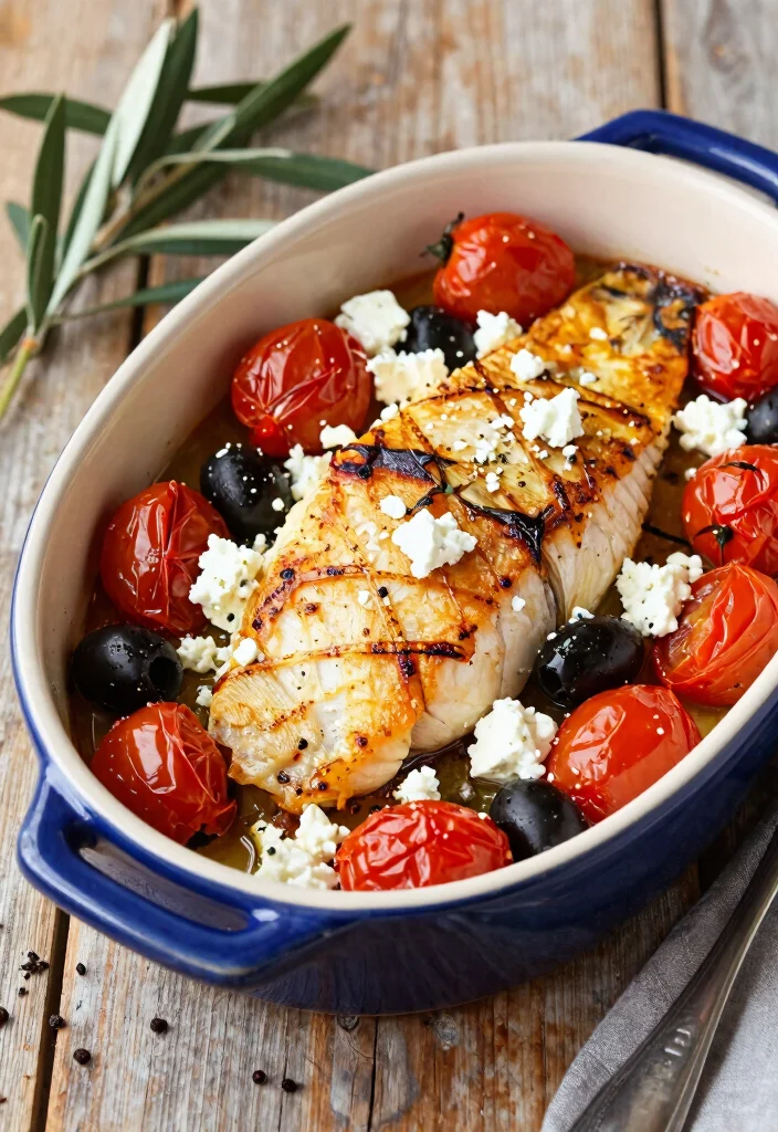 10 Keto Halibut Recipes for Light Flaky Low Carb Dinners - 5. Mediterranean Halibut Bake 1