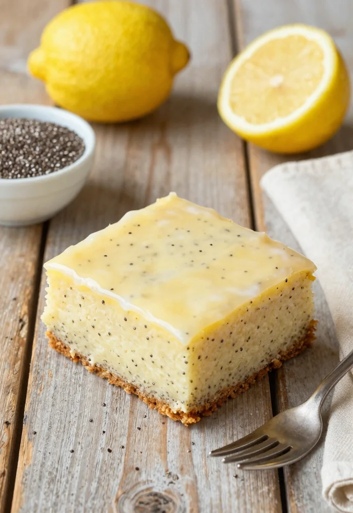 10 Keto Lemon Cake Recipes for Bright Low Carb Sweets - 7. Lemon Chia Seed Cake 1
