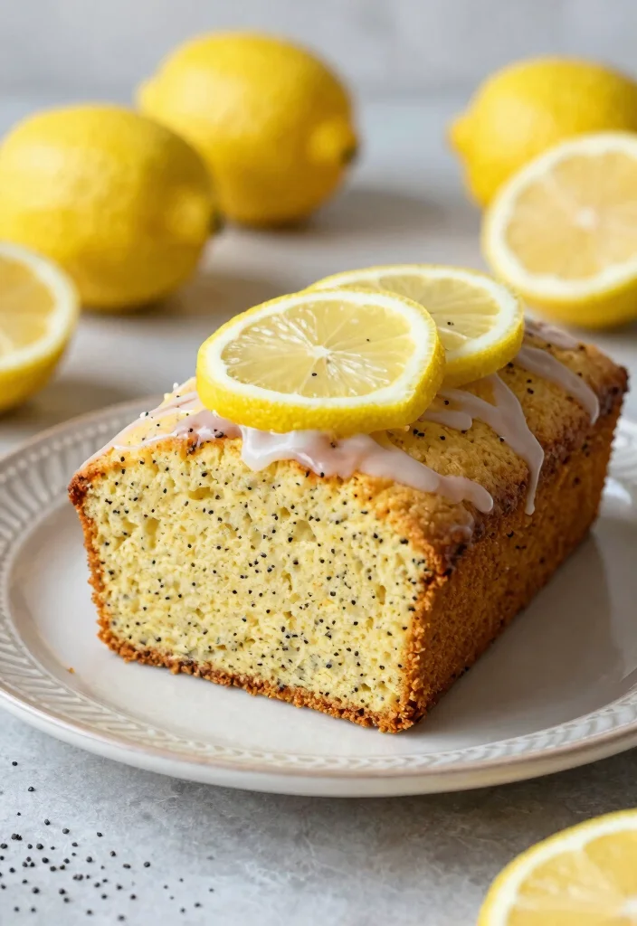 10 Keto Lemon Cake Recipes for Bright Low Carb Sweets - 8. Keto Lemon Poppy Seed Cake 1