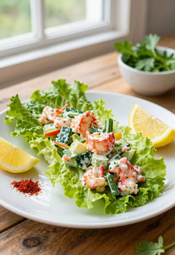 10 Keto Lobster Recipes for Elegant Low Carb Meals - 1. Keto Lobster Roll Lettuce Wraps 1