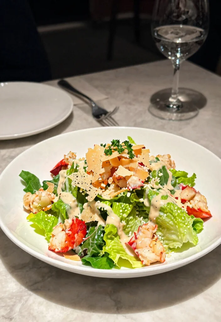 10 Keto Lobster Recipes for Elegant Low Carb Meals - 10. Lobster Caesar Salad 1
