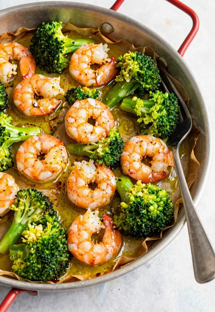 10 Keto Shrimp and Broccoli Recipes for Fast Low Carb Dinners - 7. One-Pan Shrimp and Broccoli Bake 1