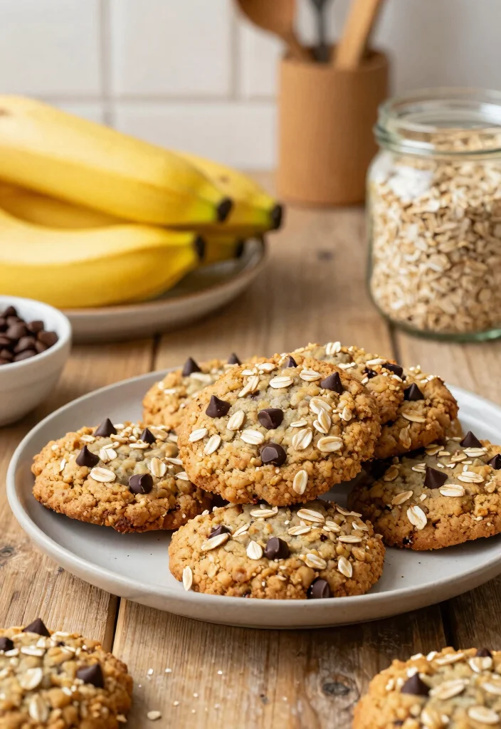 10 Low Cholesterol Dessert Recipes for Heart Smart Sweets - 2. Banana Oatmeal Cookies 1