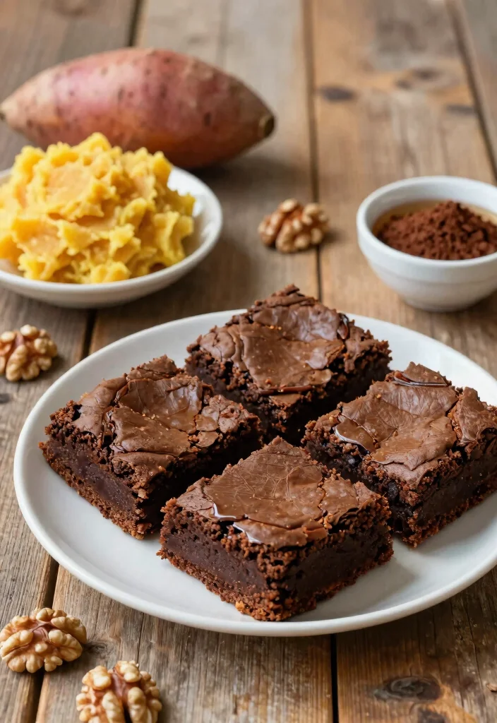 10 Low Cholesterol Dessert Recipes for Heart Smart Sweets - 7. Sweet Potato Brownies 1