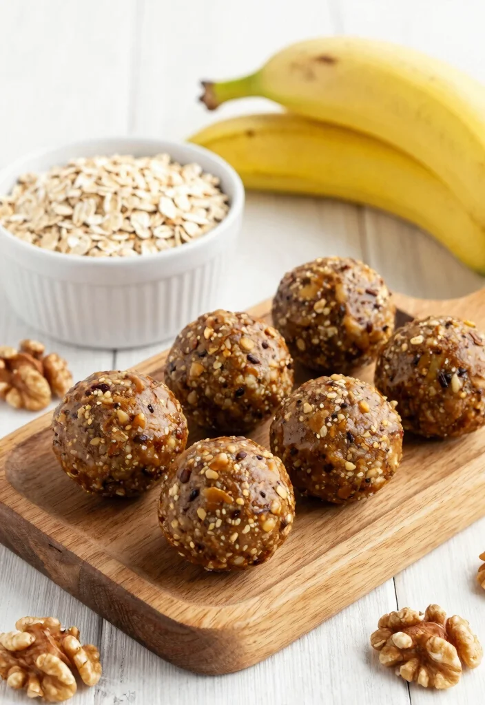 10 Ripe Banana Dessert Recipes for Naturally Sweet Baking - 10. Banana Bread Energy Balls 1