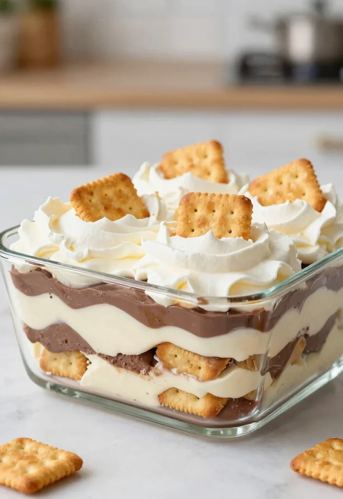 10 Saltine Cracker Dessert Recipes for Sweet and Salty Bakes - 4. Saltine Cracker Layered Dessert 1