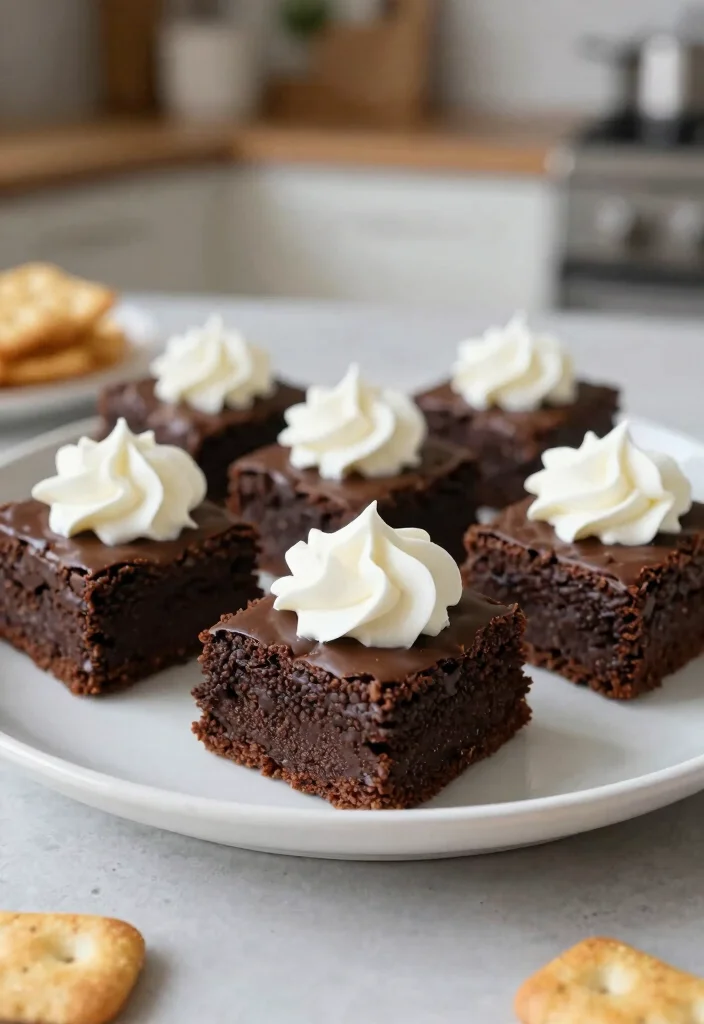 10 Saltine Cracker Dessert Recipes for Sweet and Salty Bakes - 7. Saltine Cracker Brownie Bites 1