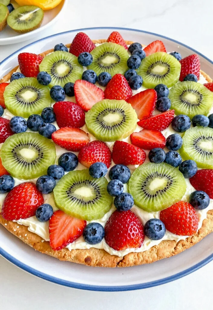 10 Saltine Cracker Dessert Recipes for Sweet and Salty Bakes - 8. Saltine Cracker Fruit Pizza 1