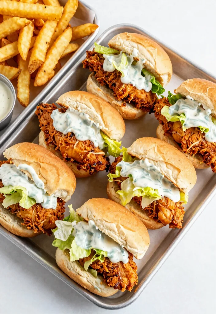 10 Slider Dinner Recipes for Easy Shareable Meals 12 10 Slider Dinner Recipes for Easy Shareable Meals - 2. Spicy Chicken Sliders 1