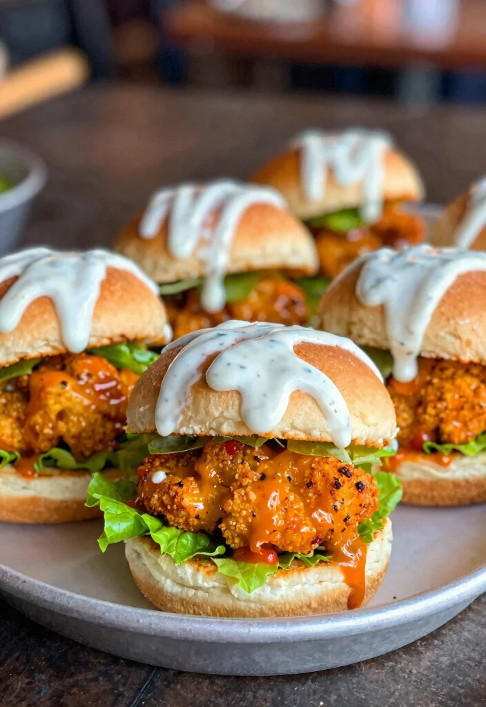 10 Slider Dinner Recipes for Easy Shareable Meals 67 10 Slider Dinner Recipes for Easy Shareable Meals - 7. Buffalo Cauliflower Sliders 1