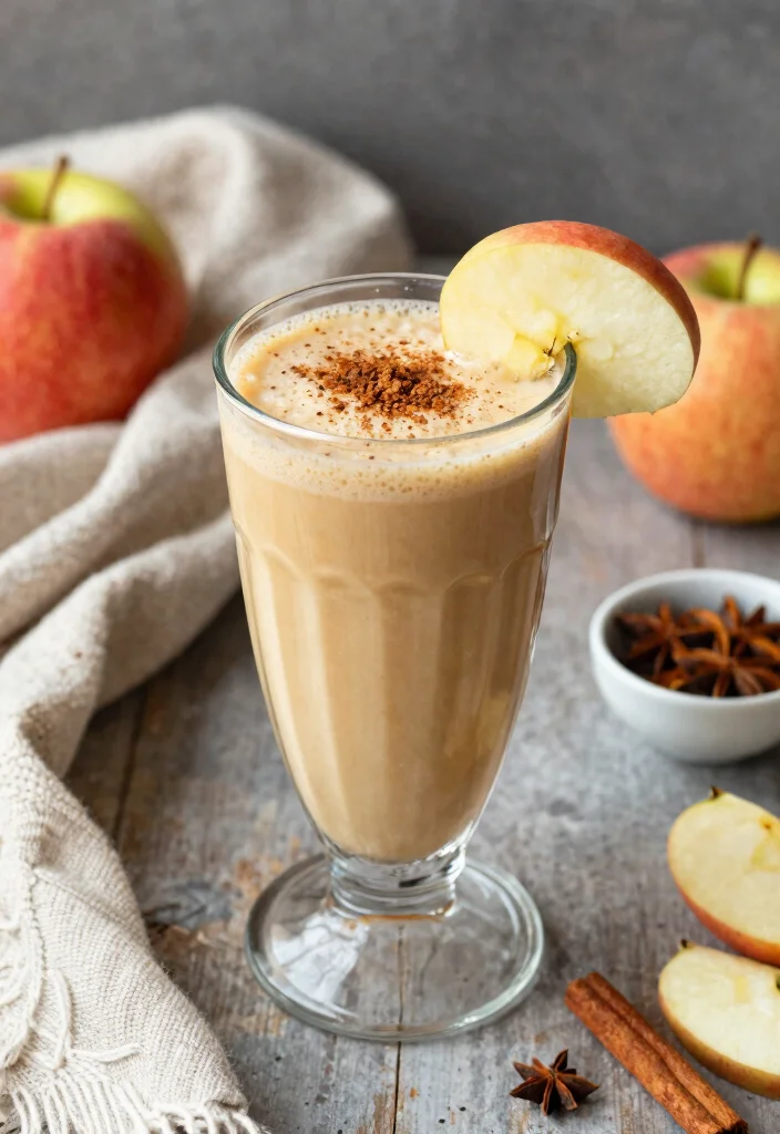 10 Vegan Apple Recipes for Sweet and Savory Dishes - 4. Spiced Apple Chai Smoothie 1
