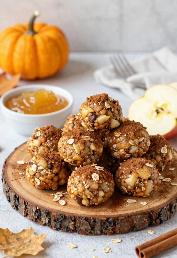 10 Vegan Apple Recipes for Sweet and Savory Dishes - 6. Apple Cinnamon Energy Bites 1