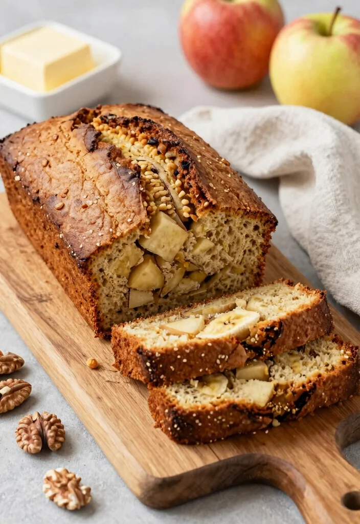 10 Vegan Apple Recipes for Sweet and Savory Dishes - 7. Apple Banana Bread 1