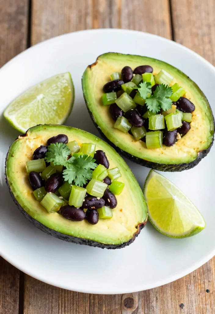 10 Vegan Celery Recipes for Light Crunchy Dishes - 2. Celery-Stuffed Avocado 1