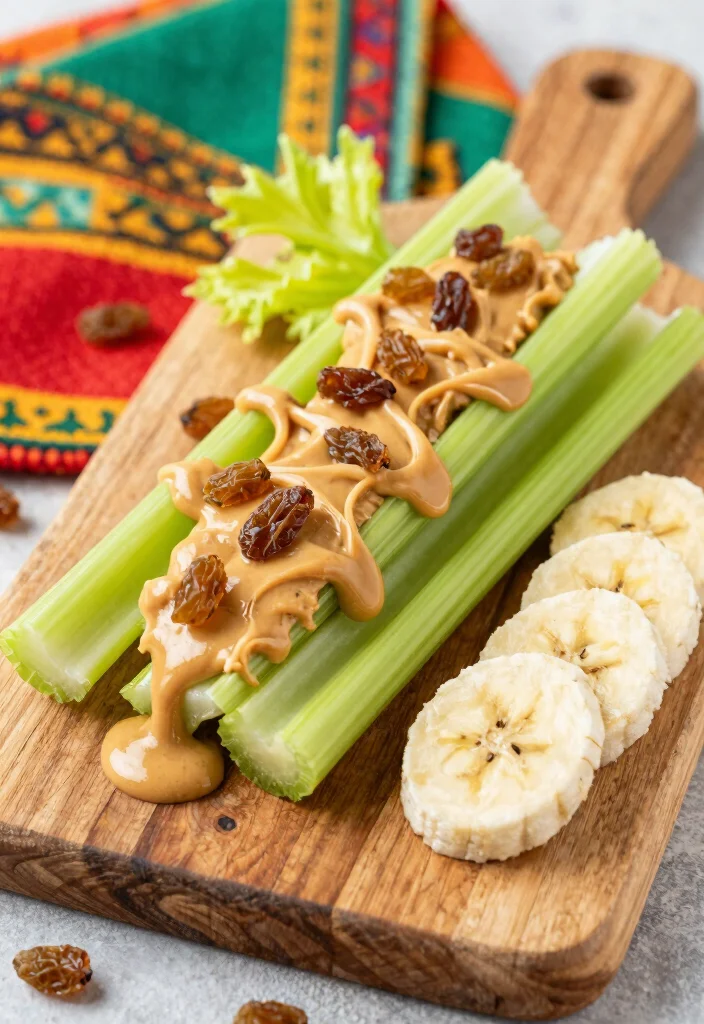 10 Vegan Celery Recipes for Light Crunchy Dishes - 4. Celery and Peanut Butter Snack 1
