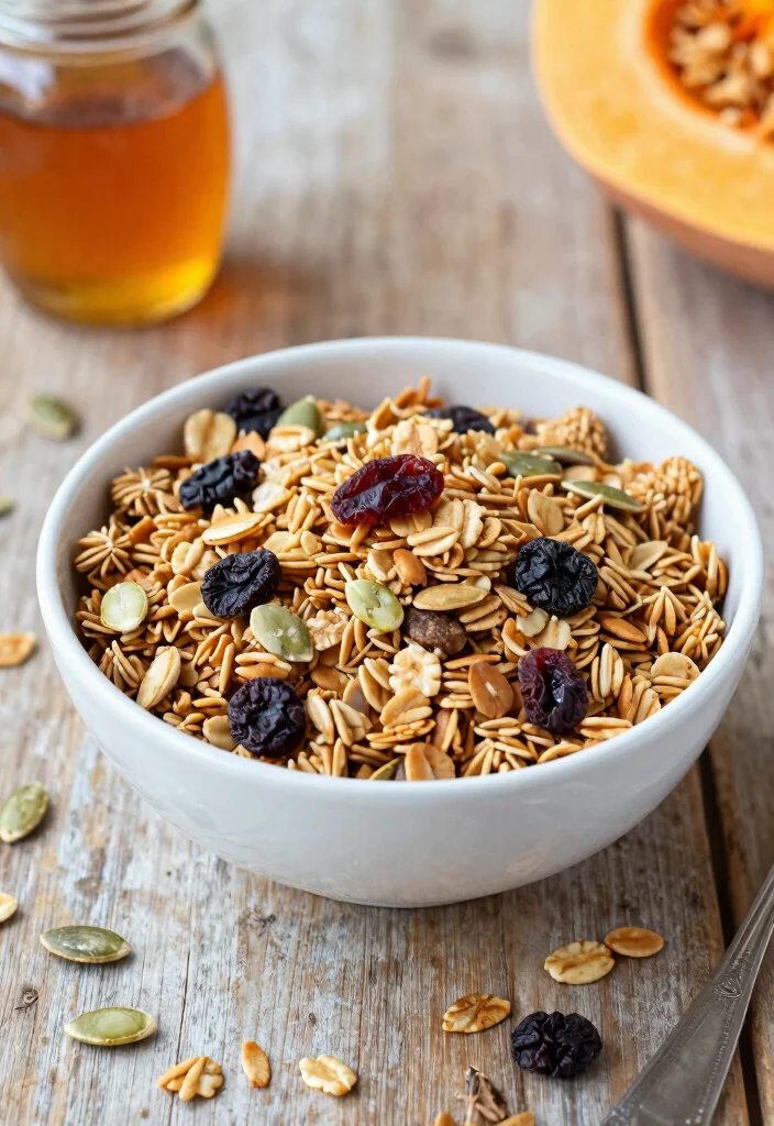 10 Vegan Discard Recipes for Zero Waste Baking - 8. Pumpkin Seed Granola 1