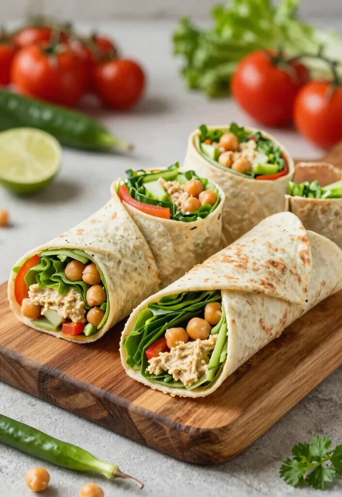 10 Vegan Fast Food Recipes Made Healthier at Home - 10. Delicious Vegan Wraps 1