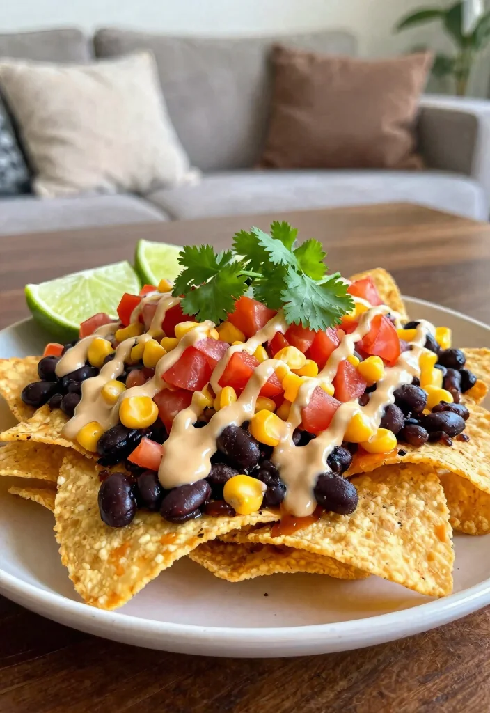 10 Vegan Fast Food Recipes Made Healthier at Home - 2. Zesty Vegan Nachos 1