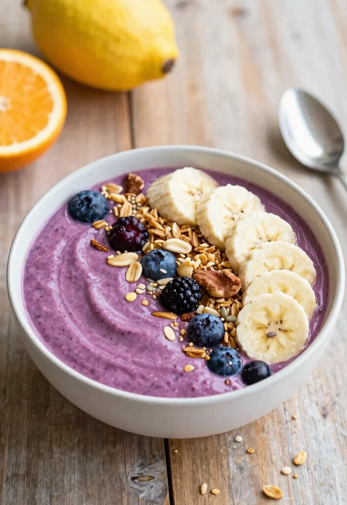 10 Vegan Fast Food Recipes Made Healthier at Home - 8. Energizing Smoothie Bowls 1