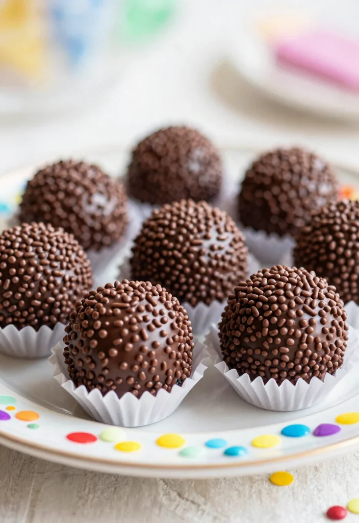 12 Brazilian Dessert Recipes with Traditional Sweet Flavors - 1. Brigadeiros – Chocolate Truffles of Joy 1