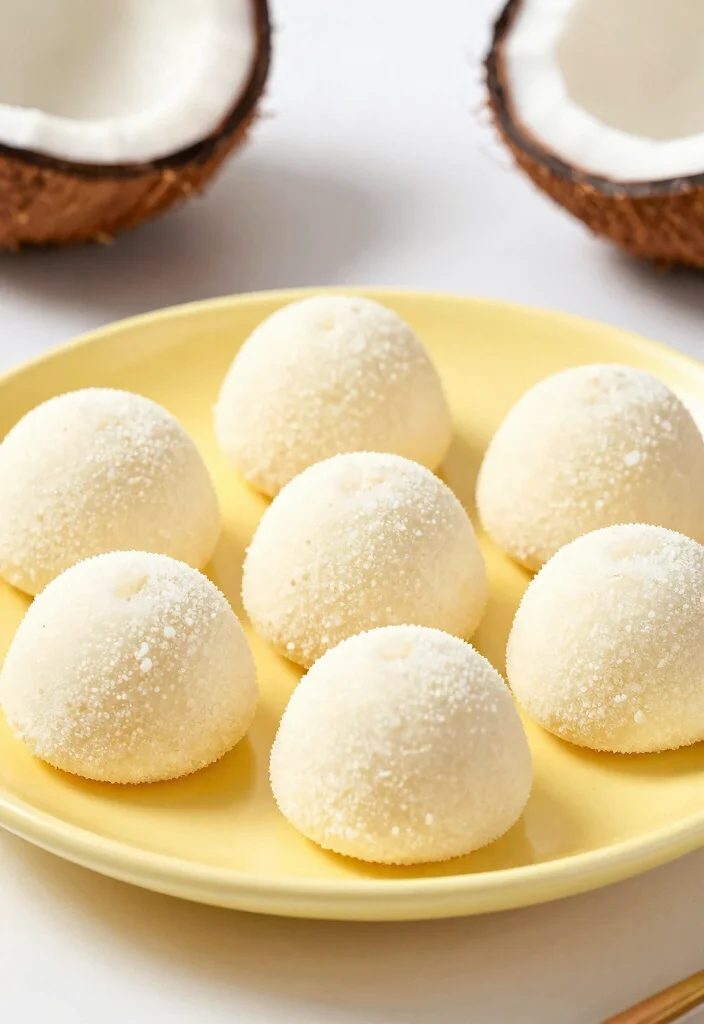 12 Brazilian Dessert Recipes with Traditional Sweet Flavors - 11. Cocada Branca – White Coconut Delight 1