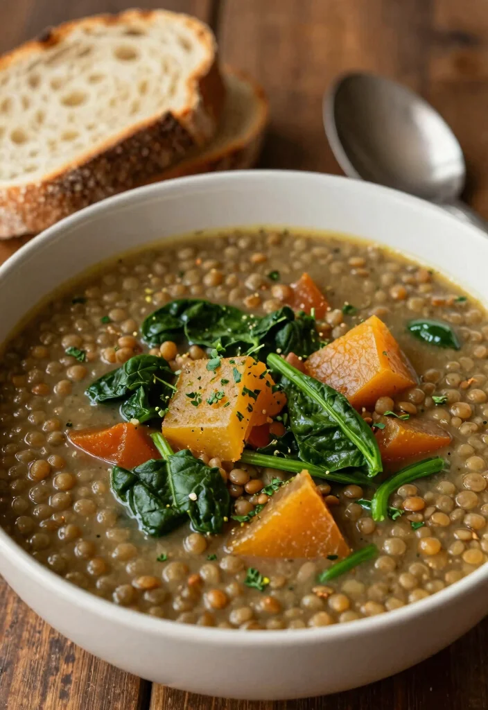 12 Budget Friendly Dinner Recipes That Still Taste Great - 4. Lentil Soup with Spinach 1