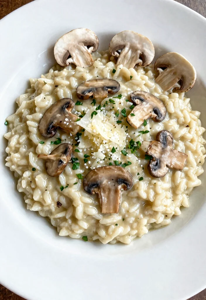 12 Budget Friendly Dinner Recipes That Still Taste Great - 9. Creamy Garlic Mushroom Risotto 1