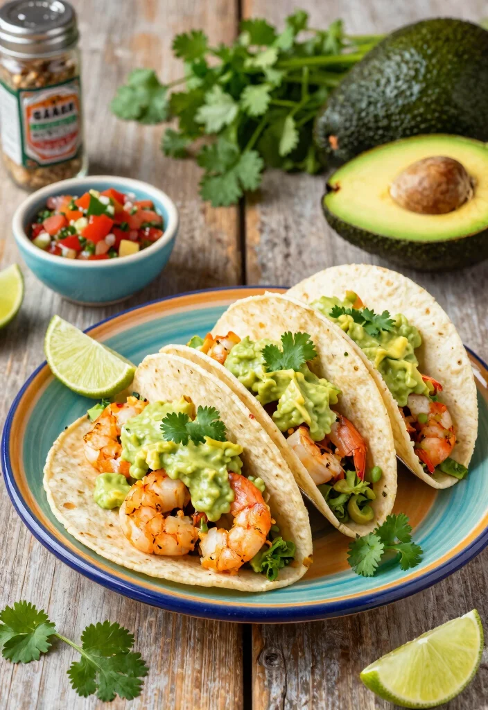 12 Healthy Cajun Recipes with Lighter Spiced Flavor 1 12 Healthy Cajun Recipes with Lighter Spiced Flavor 1. Zesty Shrimp Tacos with Avocado Cream 0