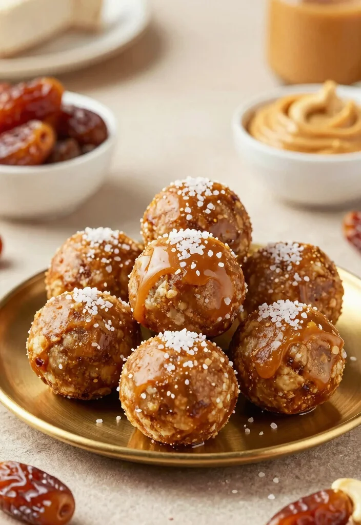 12 Healthy Oat Energy Ball Recipes for Quick Fuel - 7. Salted Caramel Energy Balls 1