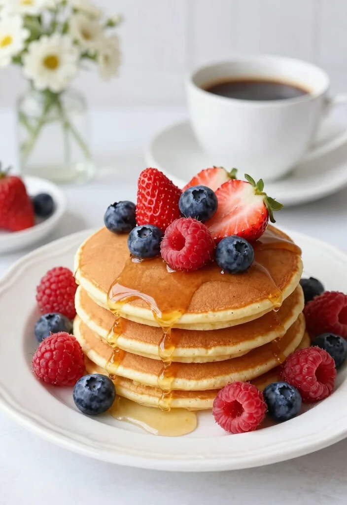 12 Healthy Okara Recipes for High Fiber Plant Based Meals 3. Okara Pancakes with Fresh Berries 0