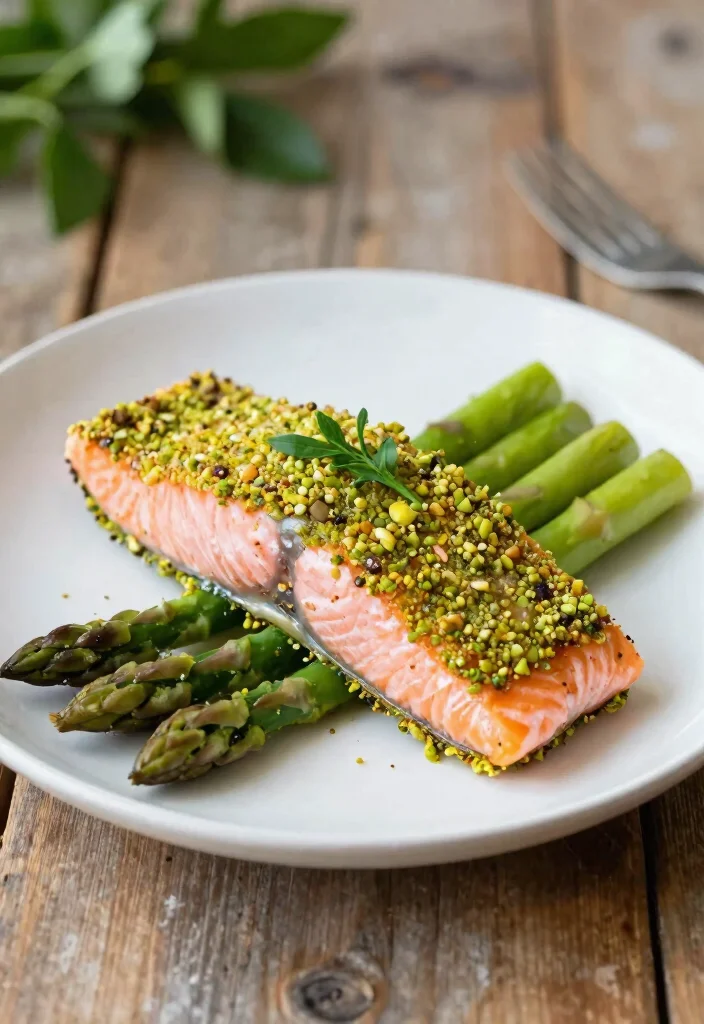 12 Healthy Pistachio Recipes for Nutty Balanced Meals - 3. Pistachio-Crusted Salmon 1