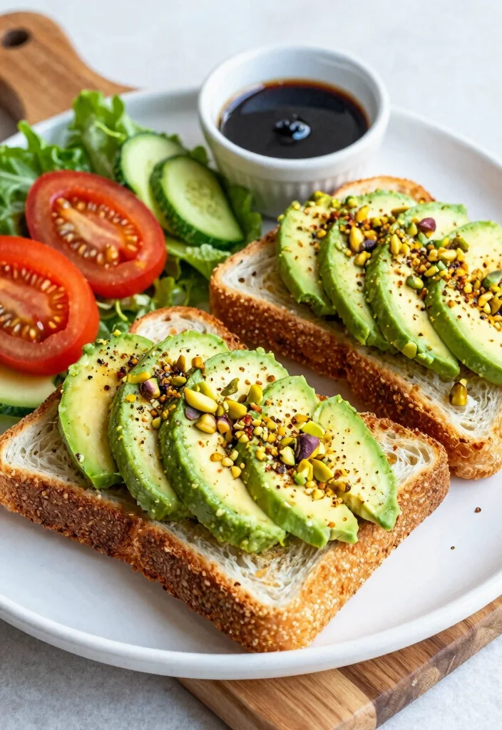12 Healthy Pistachio Recipes for Nutty Balanced Meals - 6. Pistachio & Avocado Toast 1