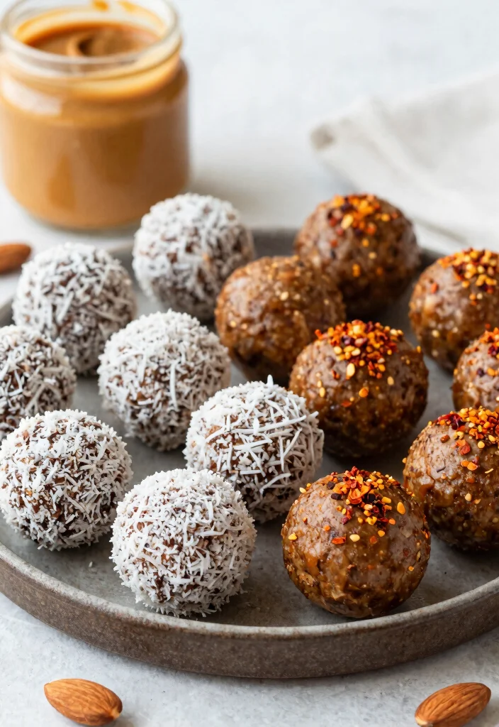 12 Healthy Spicy Recipes for Bold Clean Eating - 10. Spicy Almond Butter Bliss Balls 1