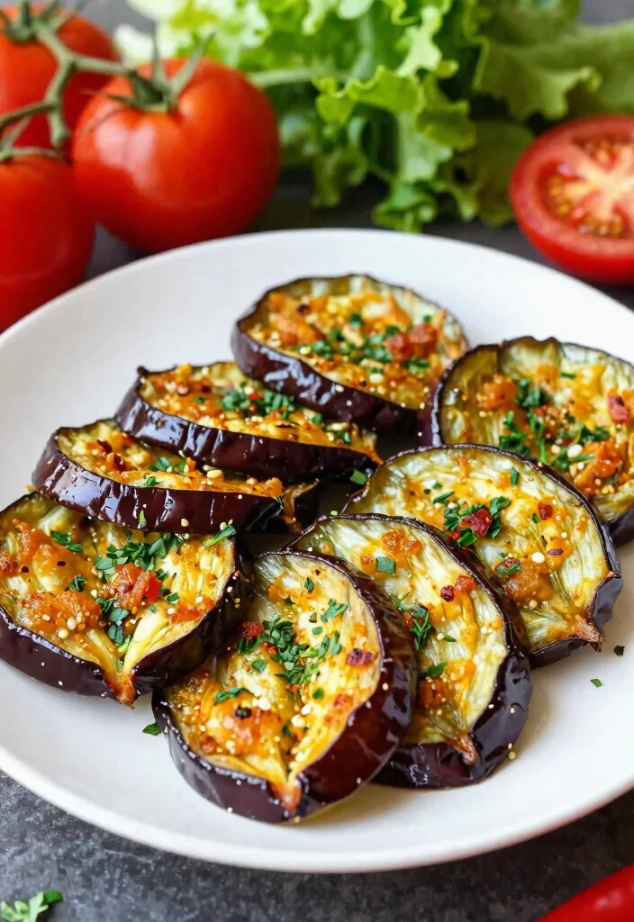 12 Healthy Spicy Recipes for Bold Clean Eating - 12. Spicy Baked Eggplant 1
